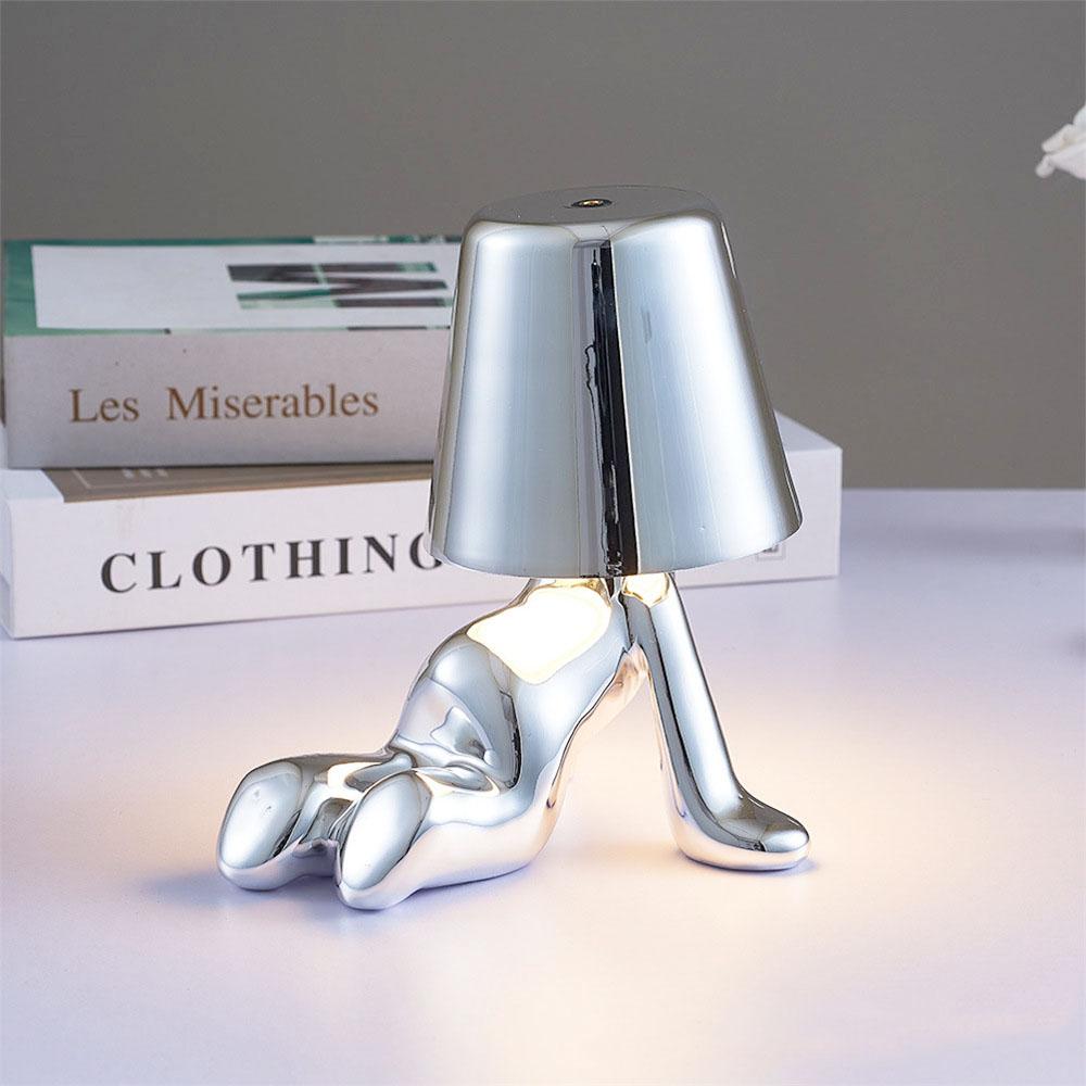 Goldene Moderne Design Figur LED Tischlampe