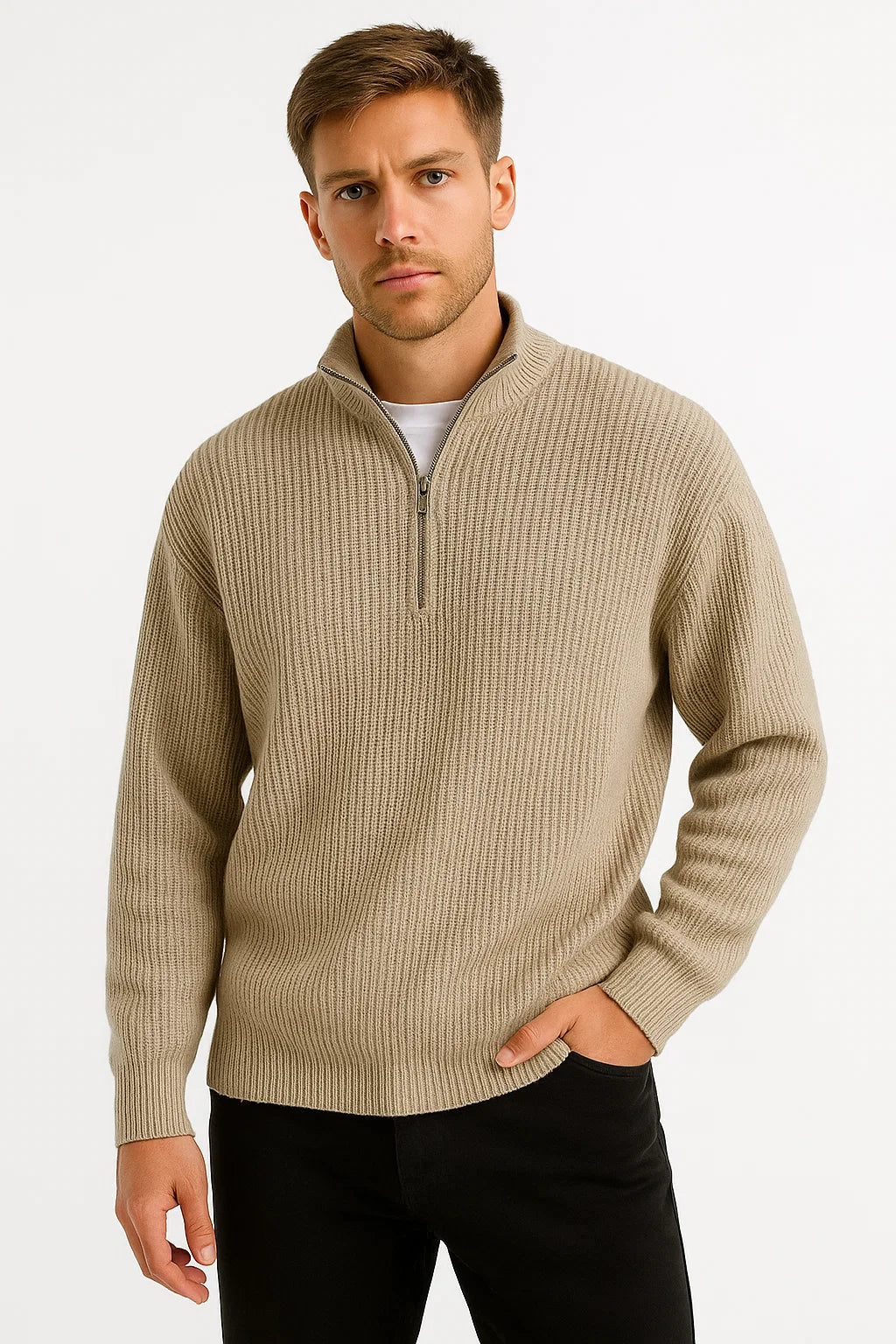 Halb-Zip Pullover für Herren | Vielseitiger Look