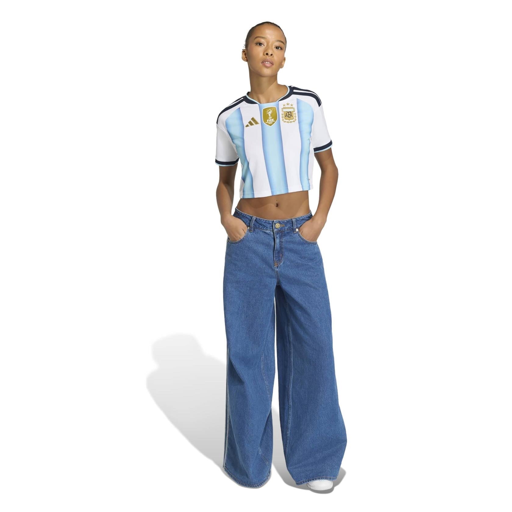 Argentina 2026 Home Cropped Jersey Women