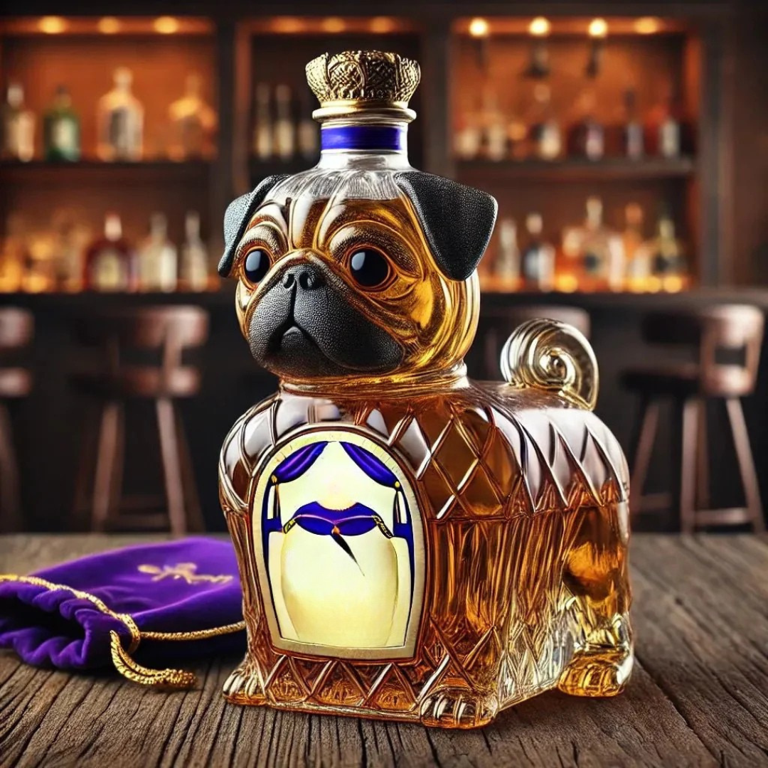Kristall Whiskey Dekanter Hund Glas Dekanter
