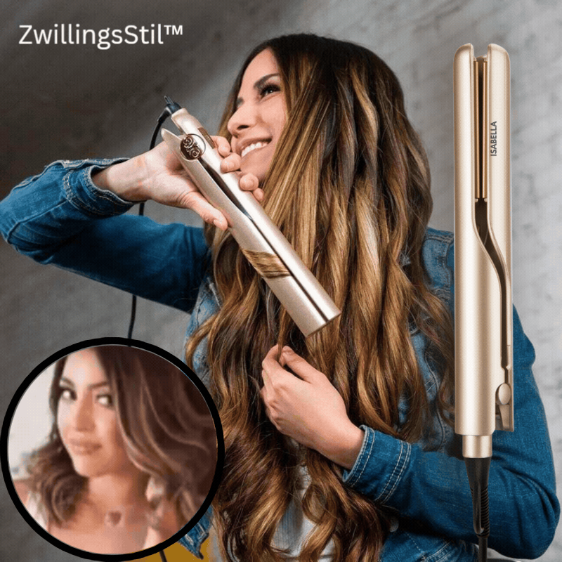 ZwillingsStil™ 2-in-1 Hairstyler - Glatte & Lockige Traumfrisuren in Minuten