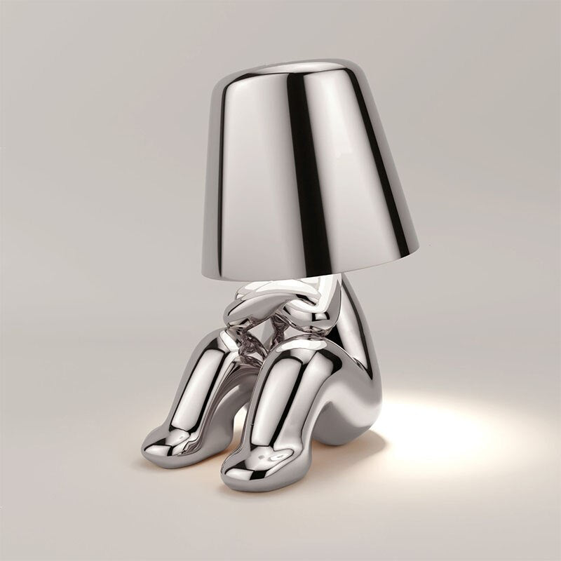 Goldene Moderne Design Figur LED Tischlampe
