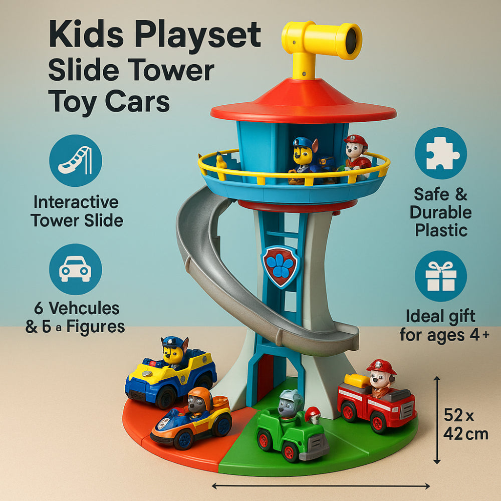 Spielzeugauto Spielturm Rutsche Lernspielzeug für Kinder