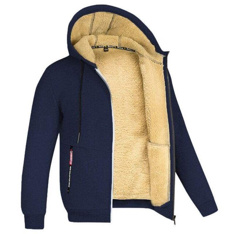 Herren Strickzipper – Warme Winterlage mit weichem Innenfutter