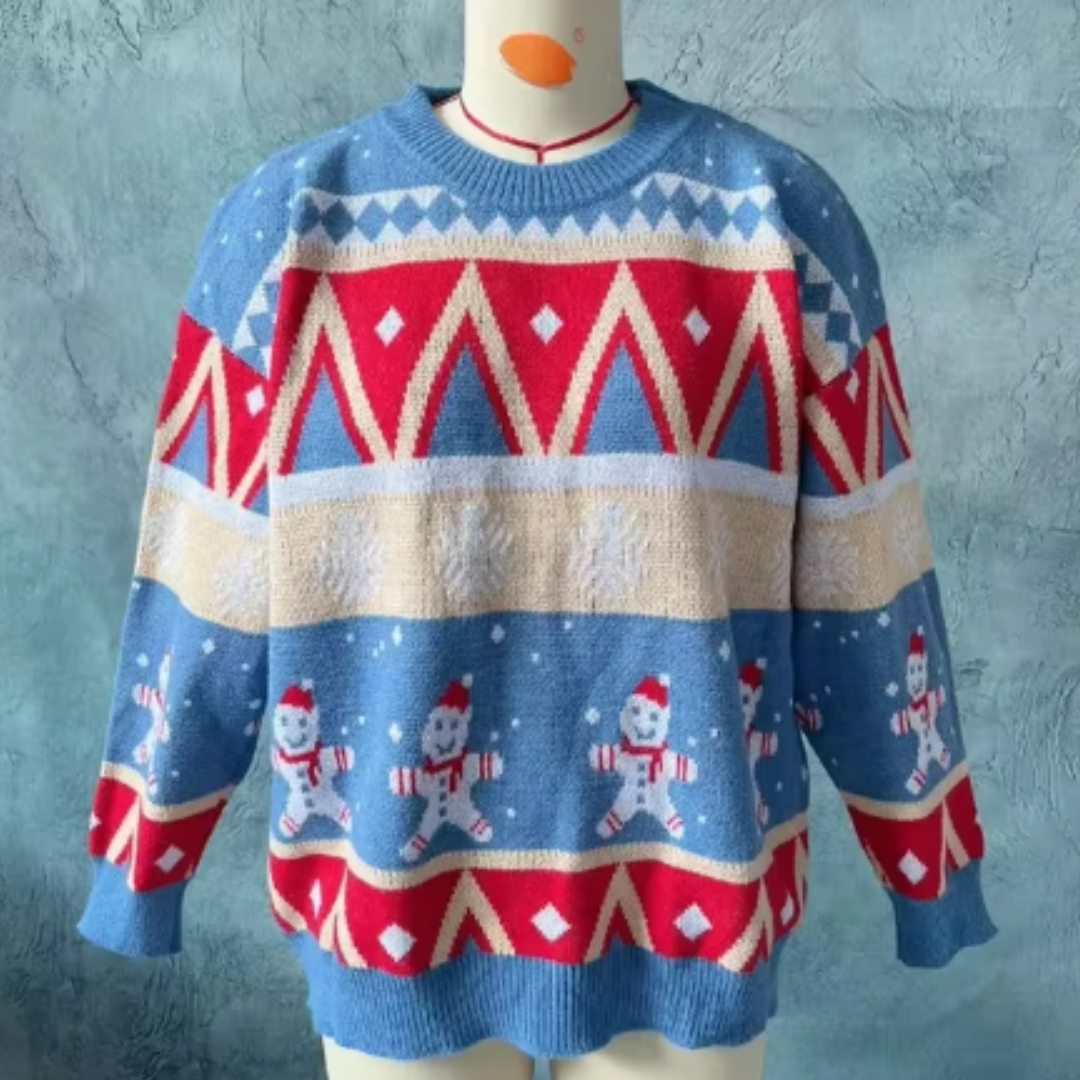 Damen Oversized Weihnachts-Pullover | Gemütlich, Fröhlich und Lässig