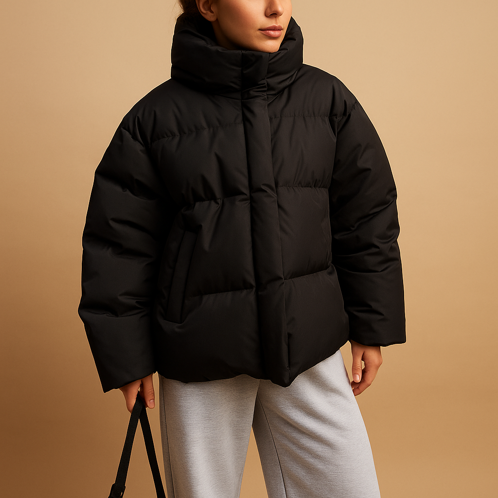 Gepolsterte Winterjacke für Frauen | Leicht & Mit Kapuze