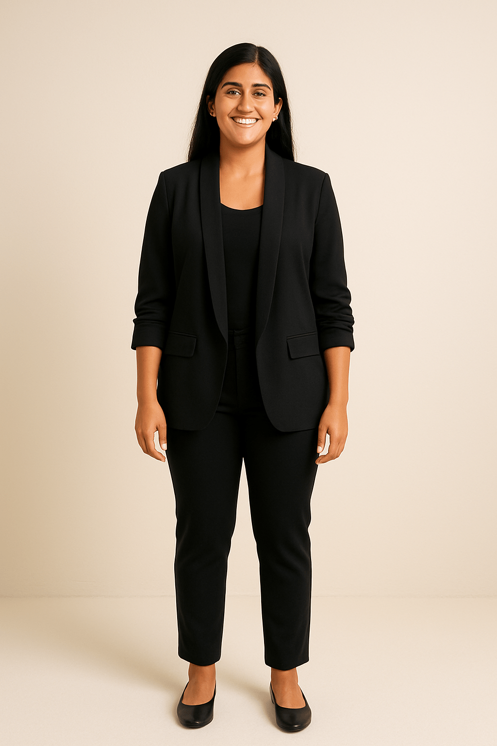 Leichter Blazer für Damen – Mit aufgerollten Ärmeln