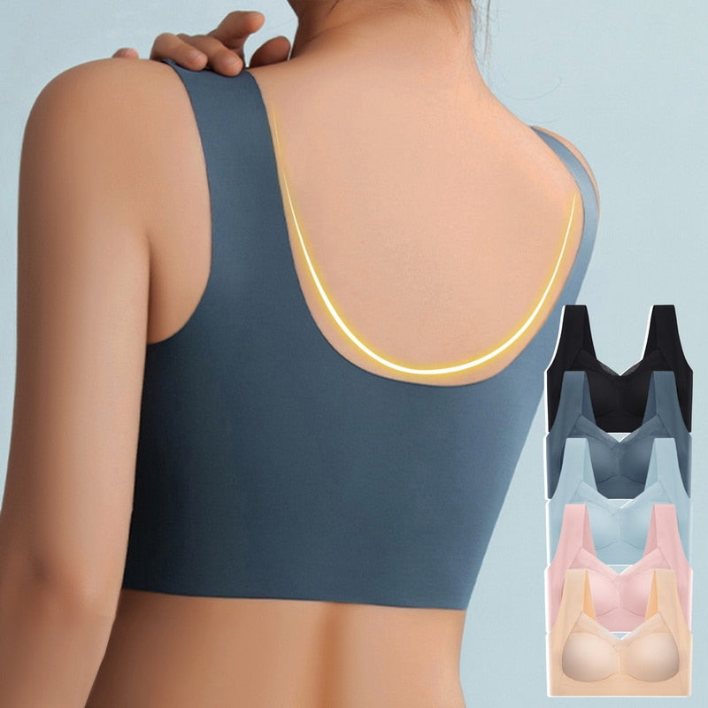 Drahtloser BH | Bequemer nahtloser Push-Up-BH | Komfina