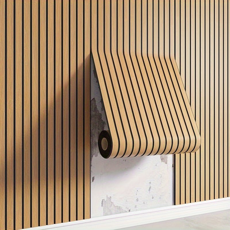 CleanWall - Selbstklebende 3D PVC-Wandpaneele in Holzoptik mit Struktur - Einfache und schnelle Installation - Perfekt für die Wohnungsrenovierung
