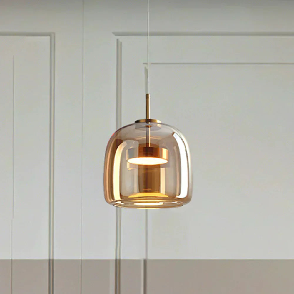 Hängelampe Glas Modern LED Pendelleuchte