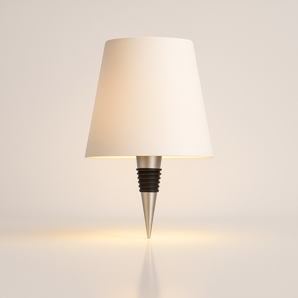 Flaschenlicht | Flasche als Tischlampe | Wiederaufladbare Tischleuchte | Flaschenverschluss | LumiBottle