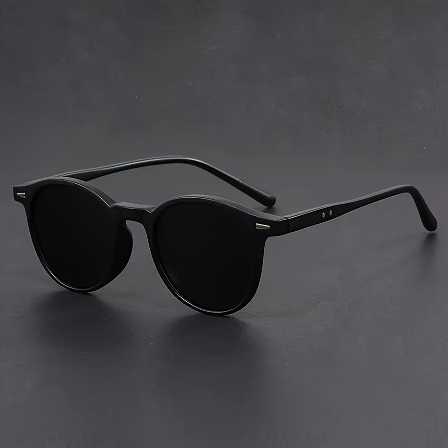 Herren Sonnenbrille RetroView – Runde Schildpattbrille mit leichtem Rahmen