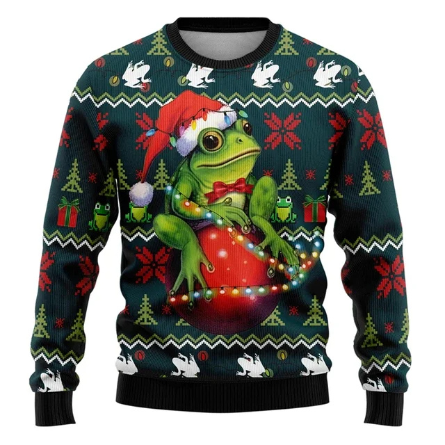 Herren Festlicher Winterpullover | Saisonales Design und Bequeme Passform