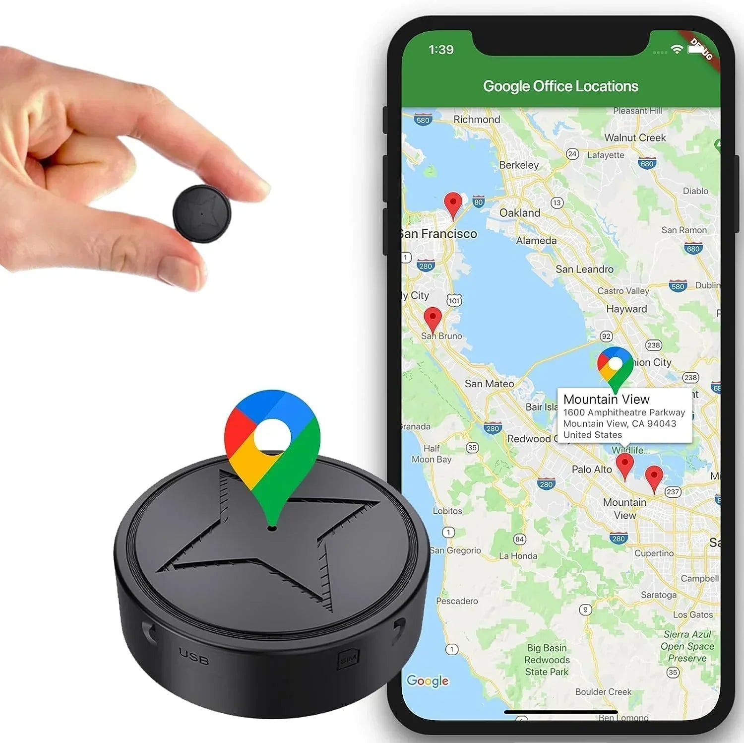 Diskreter GPS-Tracker mit Magnethalterung & Echtzeit-Ortung