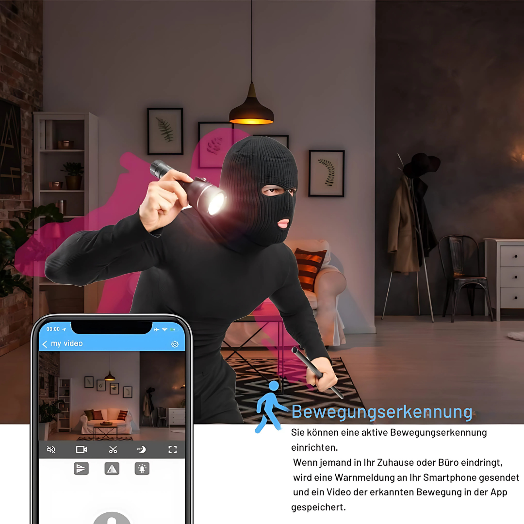 Mini WiFi Kamera 1080P HD Nachtsicht Überwachungskamera
