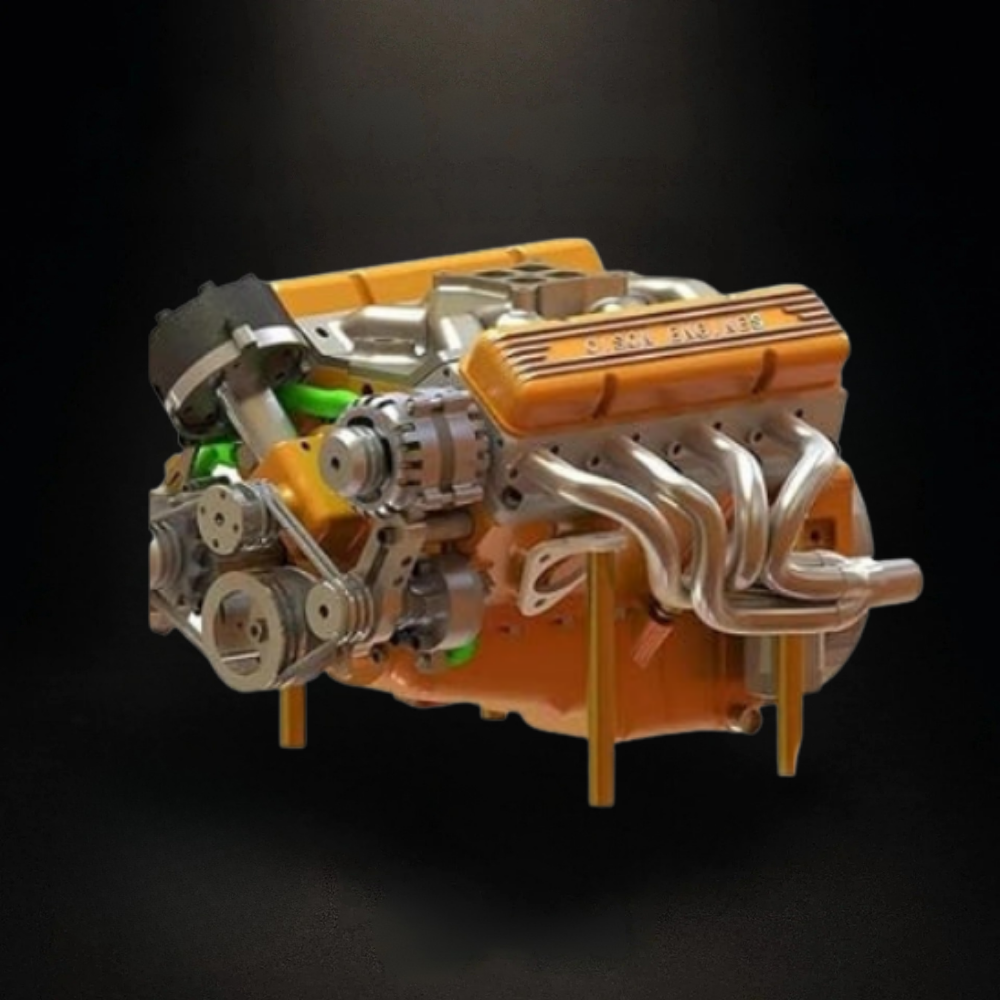 V8 Motor Modell Metall-Kit Funktion Mechanik Technologie