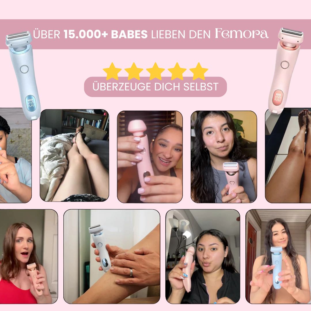 Intimrasierer für Frauen | Elektrischer Damenrasierer für intime Bereiche | Bikini-Trimmer | Femora