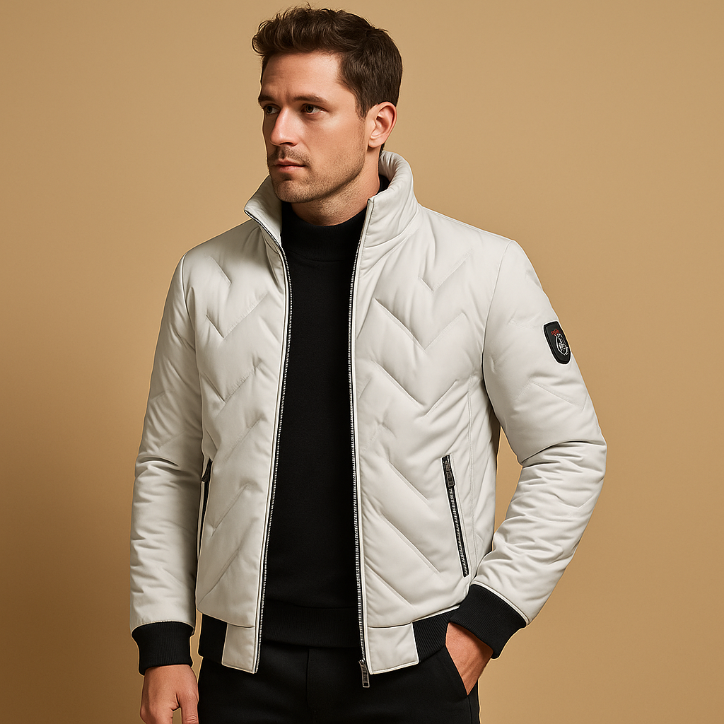 Herren Gepolsterte Pufferjacke – Klassischer Wintermantel