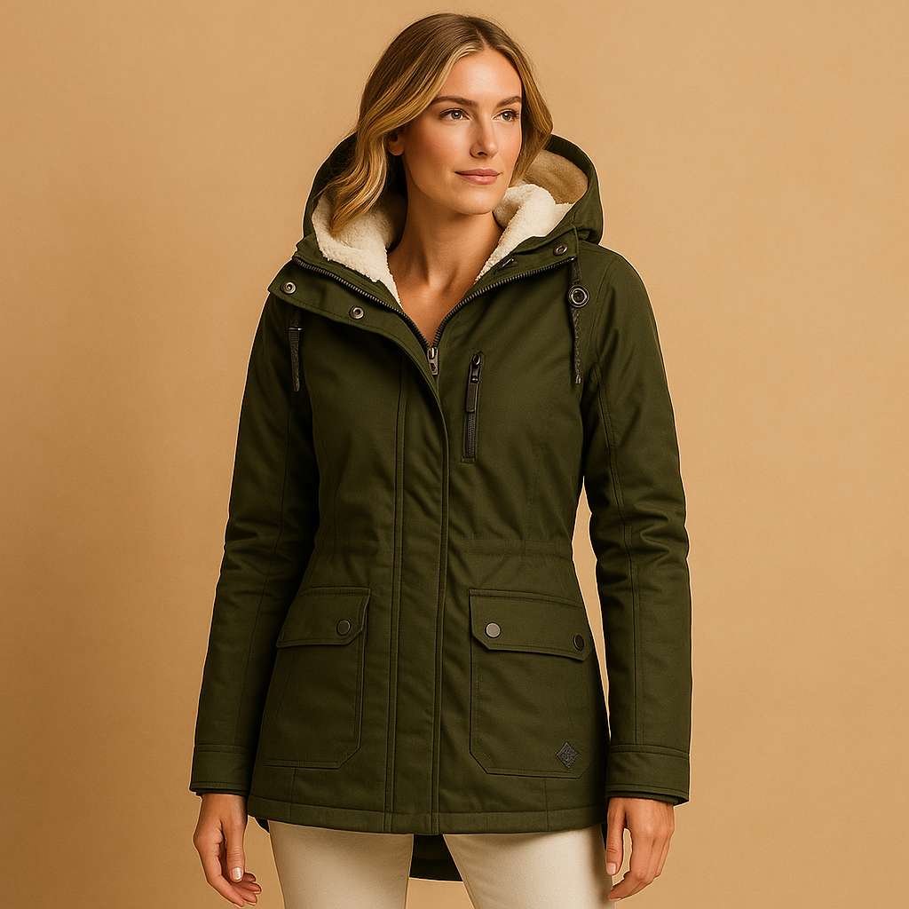 Damen langer Wintermantel – Elegantes und warmes Design