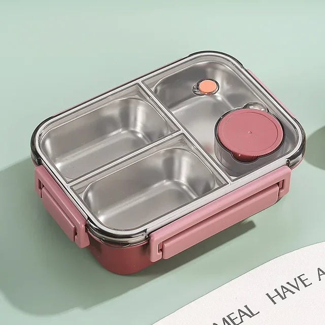 Mittagessen Box | Thermosbehälter für Essen | Lunch Box mit Fächern aus Edelstahl | Wärmebehälter | Esskraft