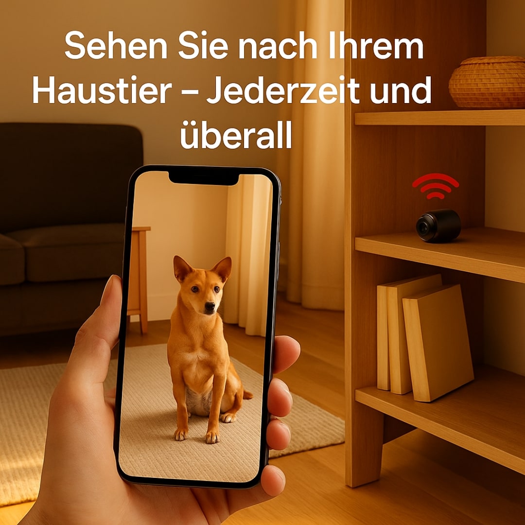 Smarte HD-Minikamera mit App & Bewegungserkennung