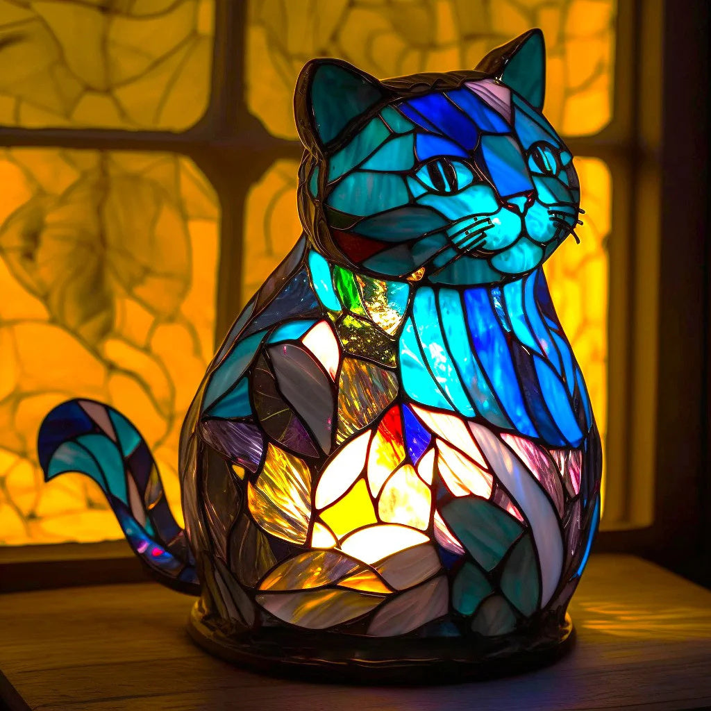 Tischlampe Glas Kunst Tierdesign