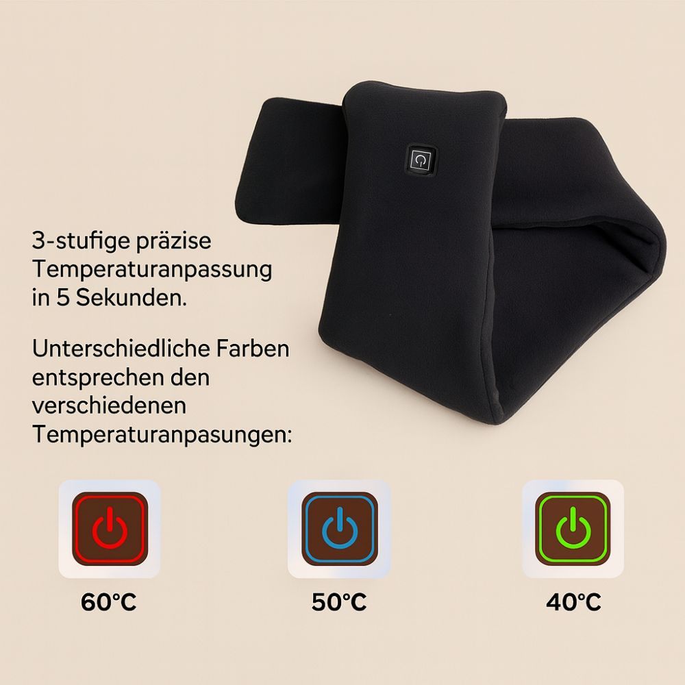 Winter-Schal für Männer & Frauen | Elektrischer Heizschal | NackiWarm