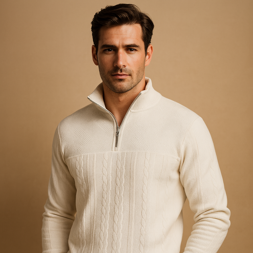 Herren Viertelzip-Pullover – Lässige Passform und zeitloser Stil