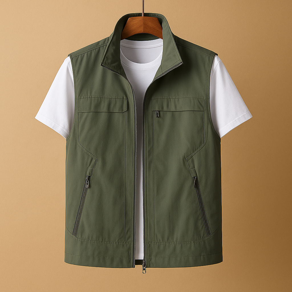 Herren Leichter Kurzarm Outdoor Cardigan