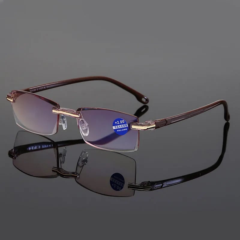 Ripob | Hochhärte Anti-Blau Progressiv Lang- und Nahbereich Dual-Use Lesebrillen