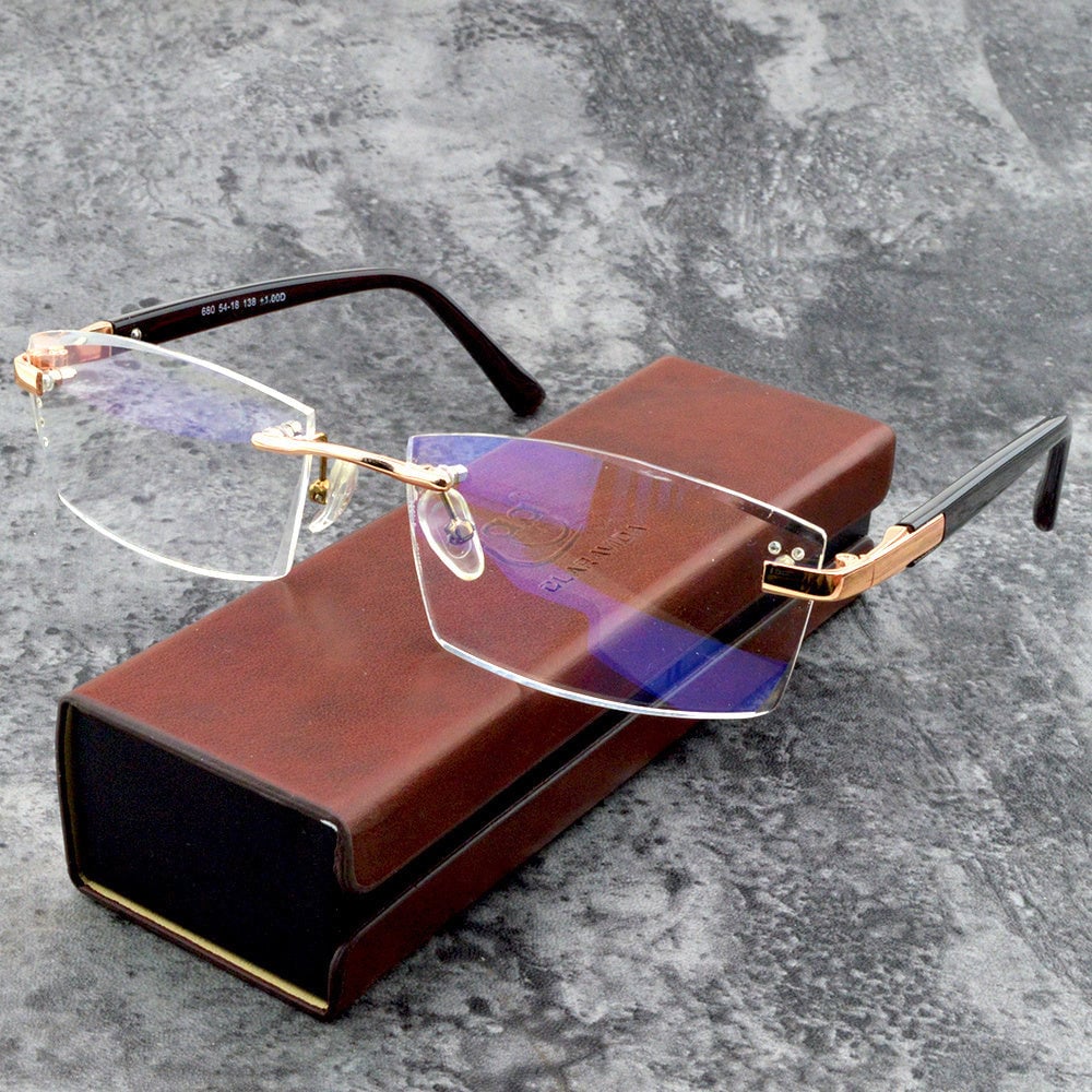 Ripob | Viselio Intelligente Lesebrille mit Gleitsichtgläsern | Ultraleicht & Blaulichtfilter | Für Nah- & Fernsicht | Titanrahmen TR90
