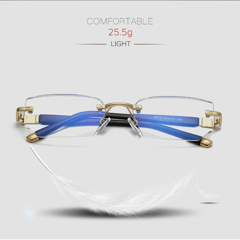 Ripob | Viselio Intelligente Lesebrille mit Gleitsichtgläsern | Ultraleicht & Blaulichtfilter | Für Nah- & Fernsicht | Titanrahmen TR90