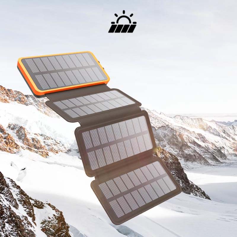 PowerFold | Tragbare faltbare wasserdichte Solar-Powerbank