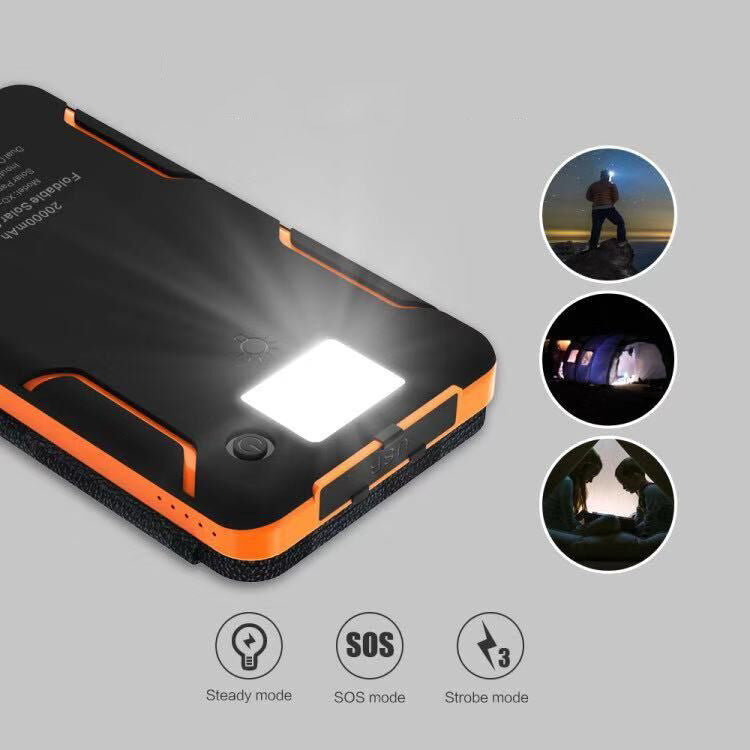 PowerFold | Tragbare faltbare wasserdichte Solar-Powerbank
