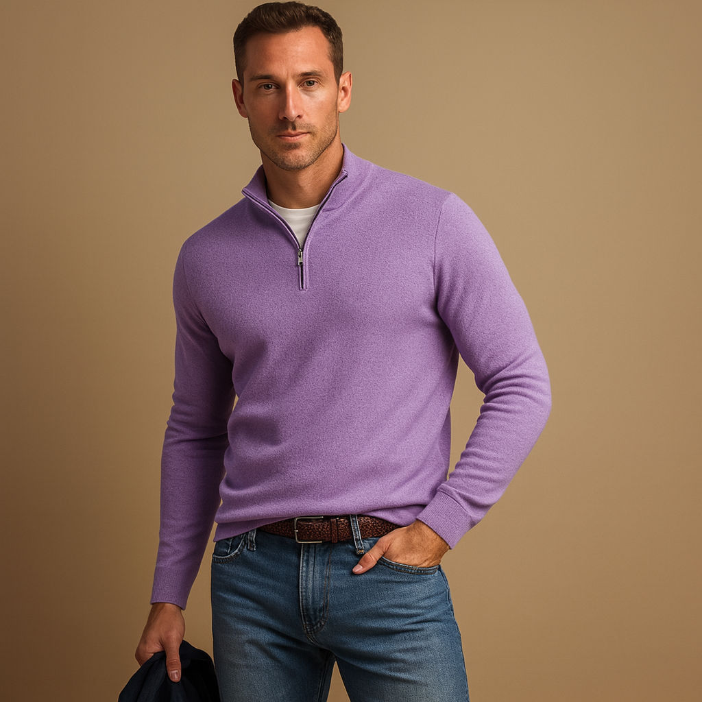 Herren Zip-Cardigan für täglichen Komfort und smartes Layering