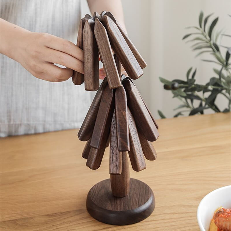 Holzuntersetzer | Tischuntersetzer mit modernem Design | WoodArt (Set von 3)